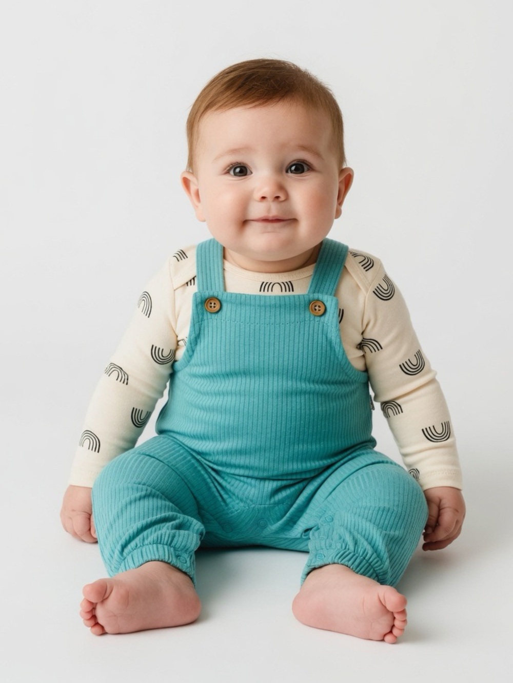 Cat & Jack Unisex Baby 2pc Long Sleeve Bodysuit & Overalls Set